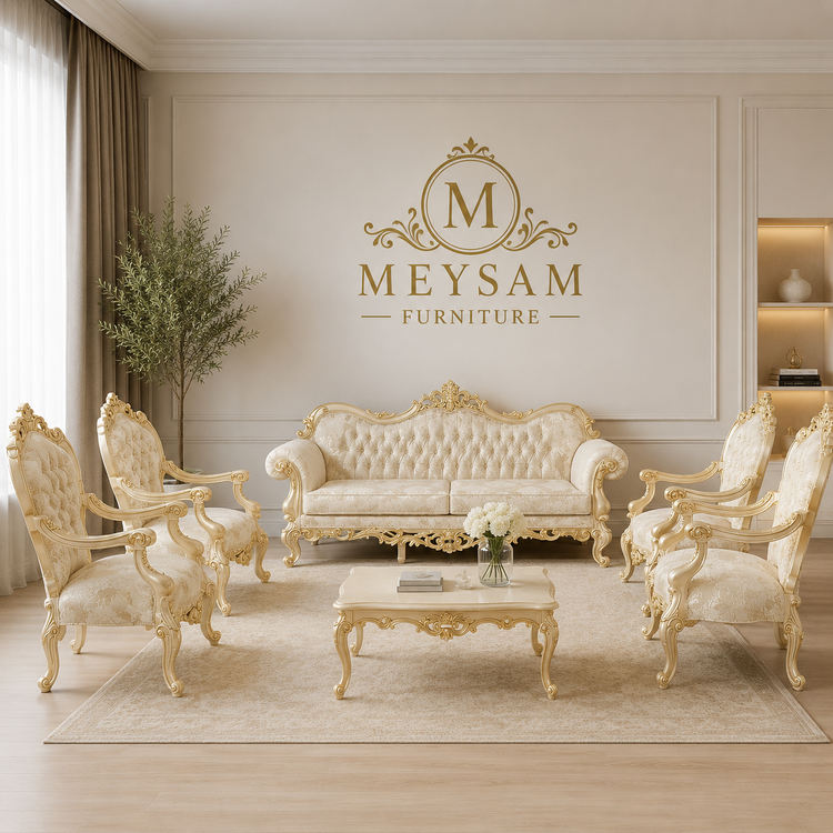 مبل سلطنتی واستیل چراغان